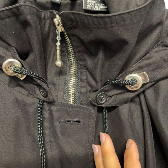 Aeros by Kirsten Blake ~ Black Parka Jacket w/ Hood ~ size XL - Picture 10 of 11